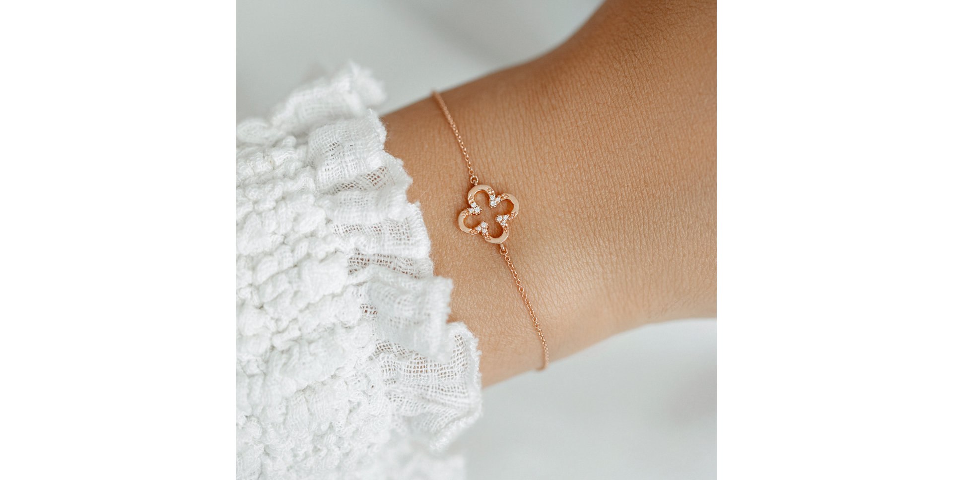 Náramok s diamantmi Shiny Petals