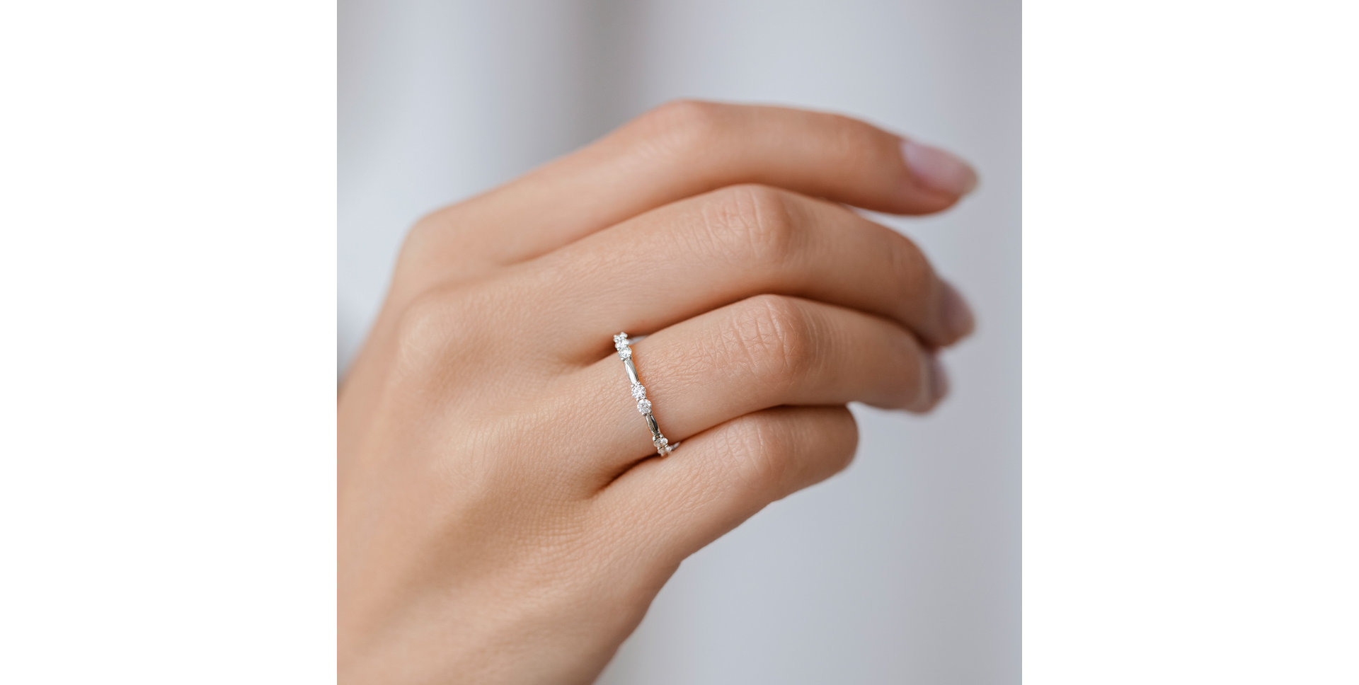 Prsteň s diamantmi Triple Galaxy