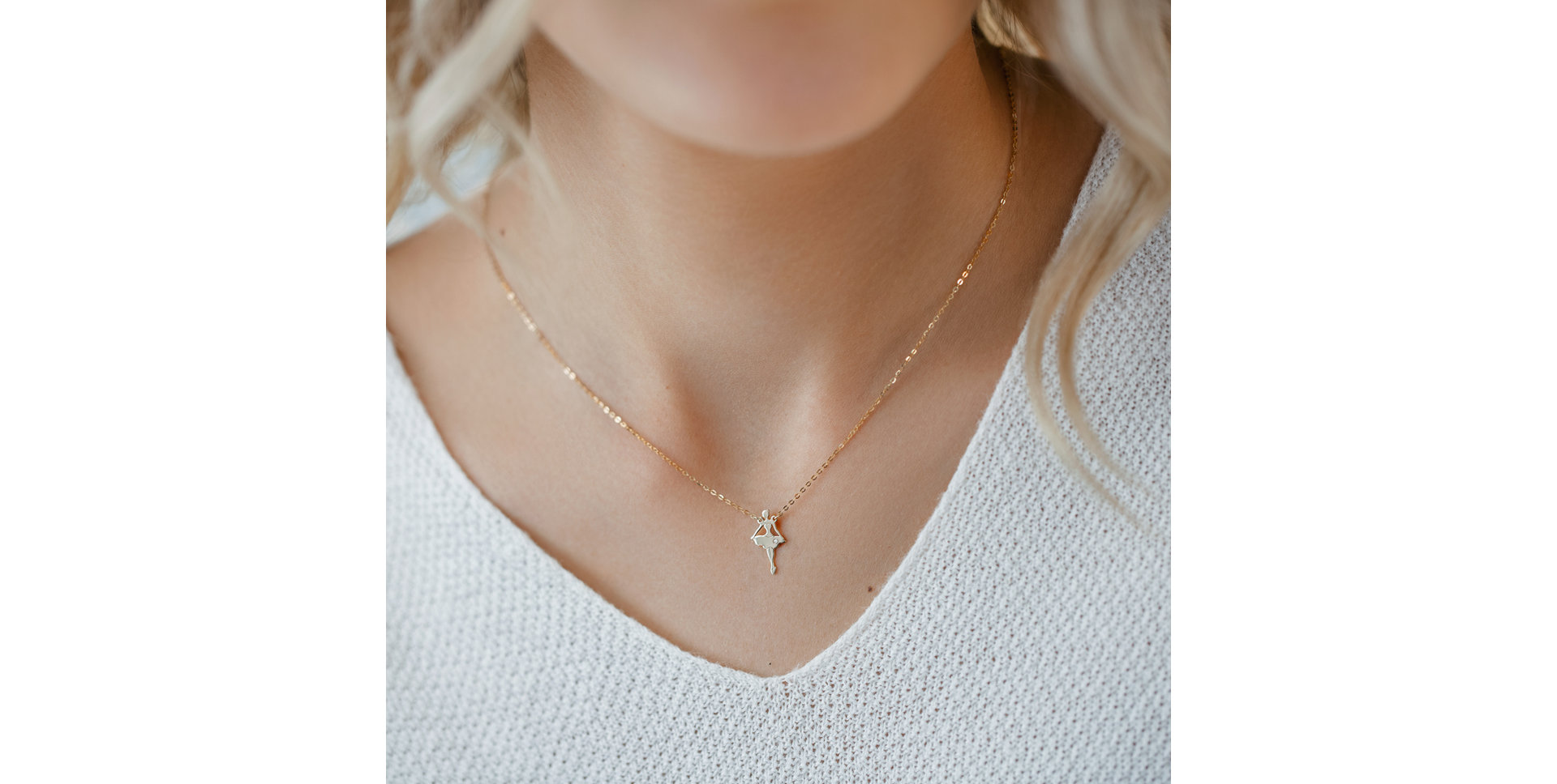 Náhrdelník s diamantom Ballet Girl