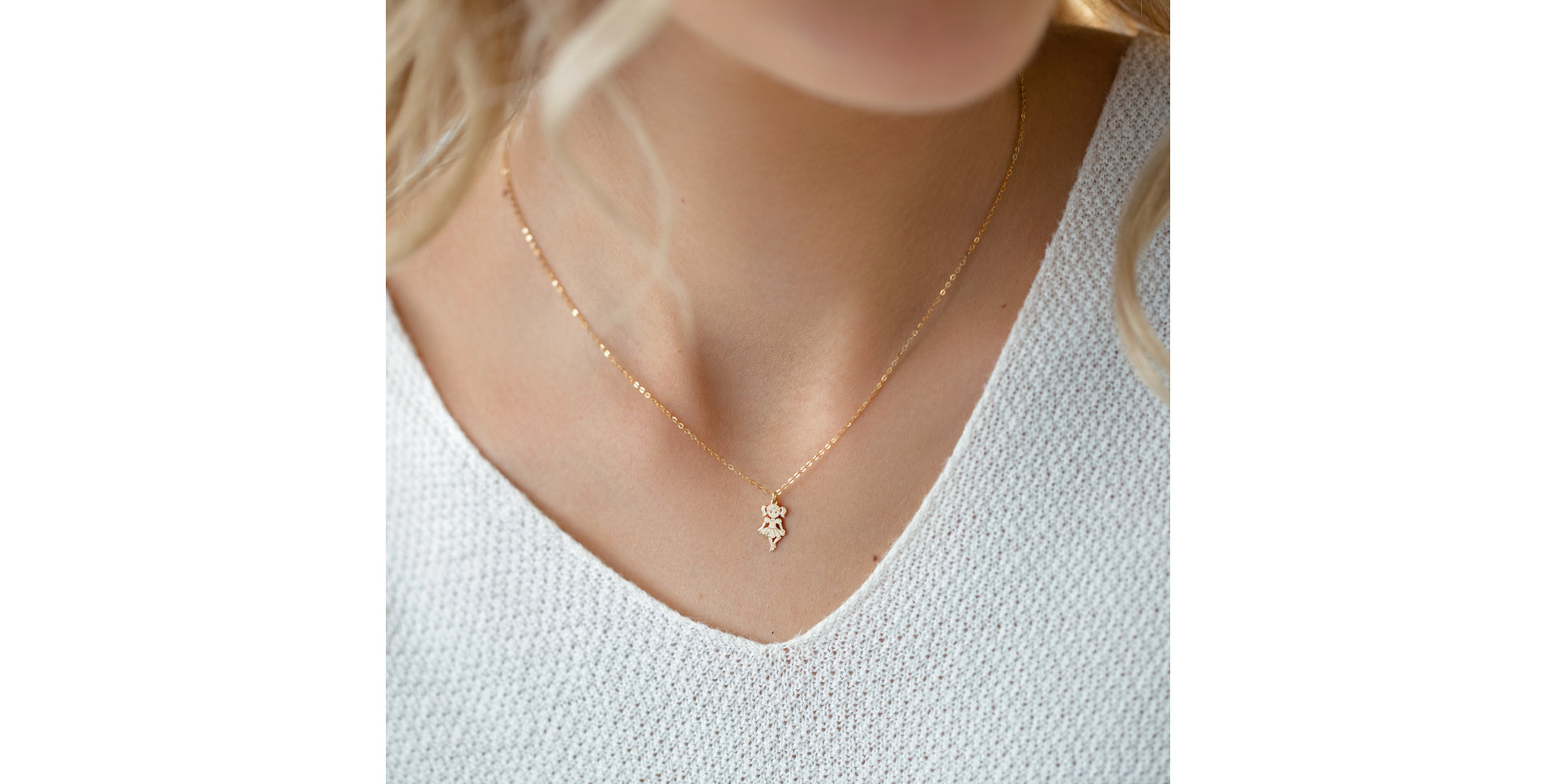 Náhrdelník s diamantom Girl