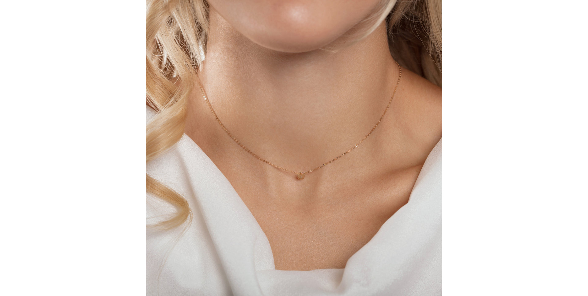 Náhrdelník s diamantom Minimalism