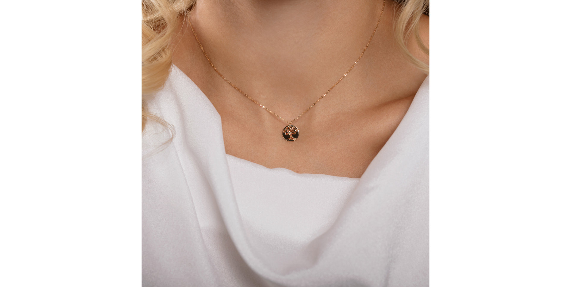 Náhrdelník s diamantom Tree of Life