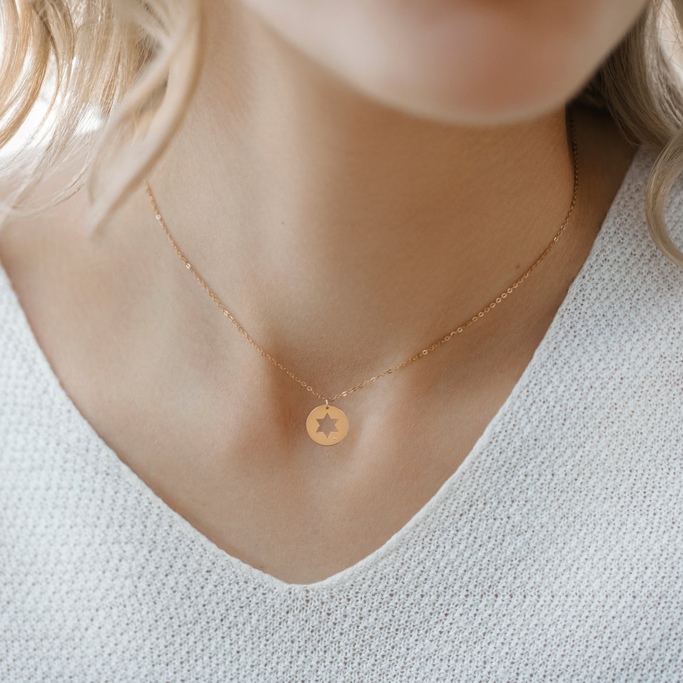 Náhrdelník s diamantom Jude Star