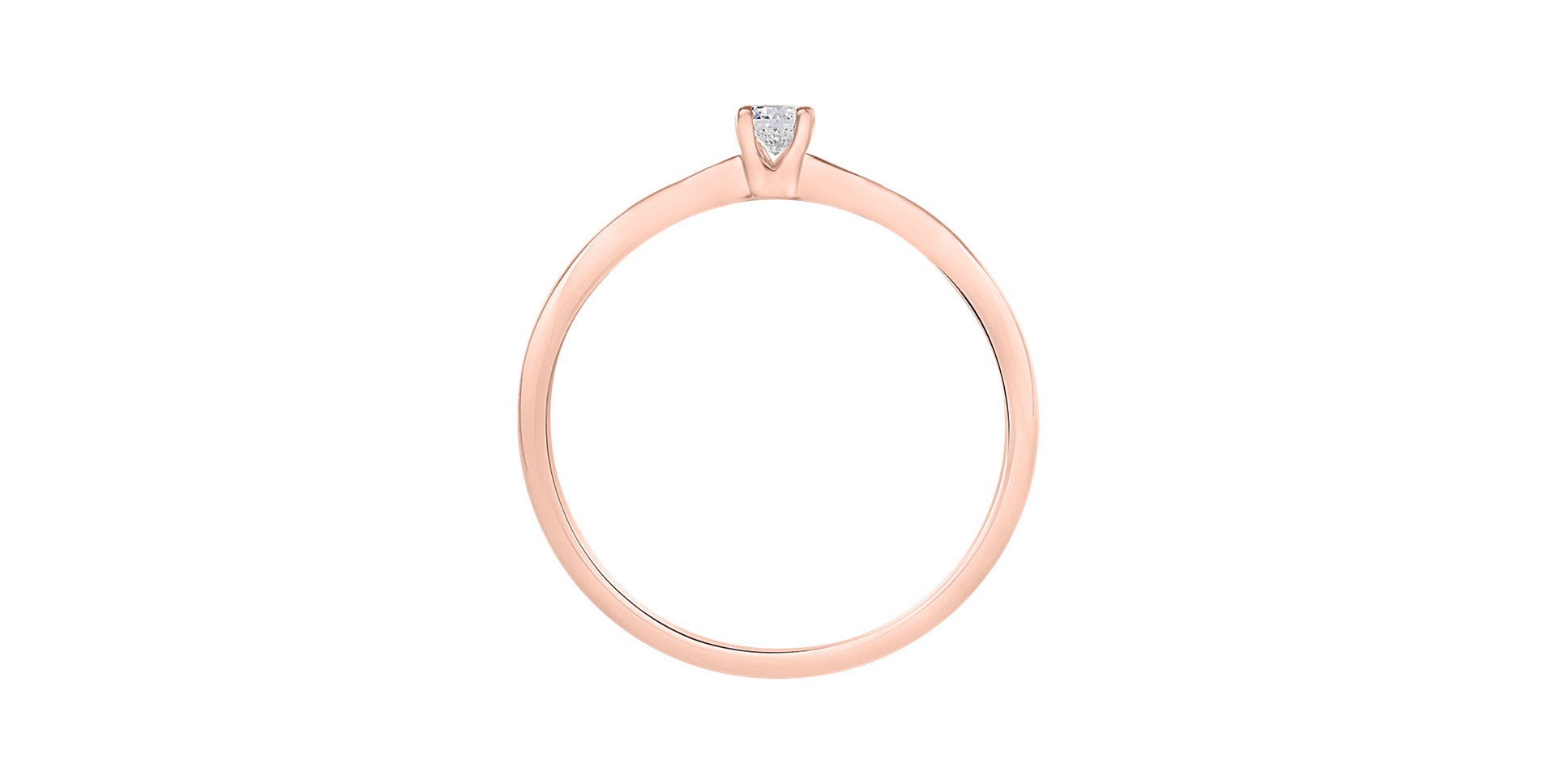 Prsteň s diamantom Romantic Proposal