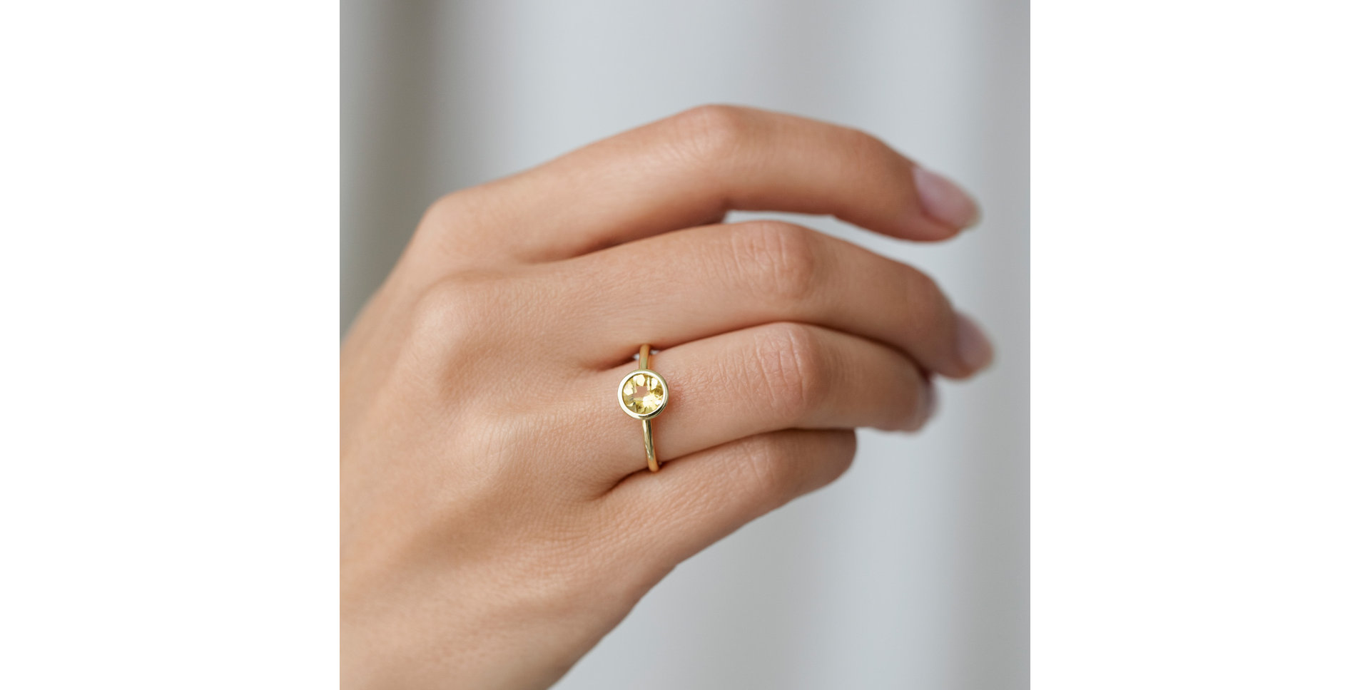 Prsteň s topásom swiss Bonbon