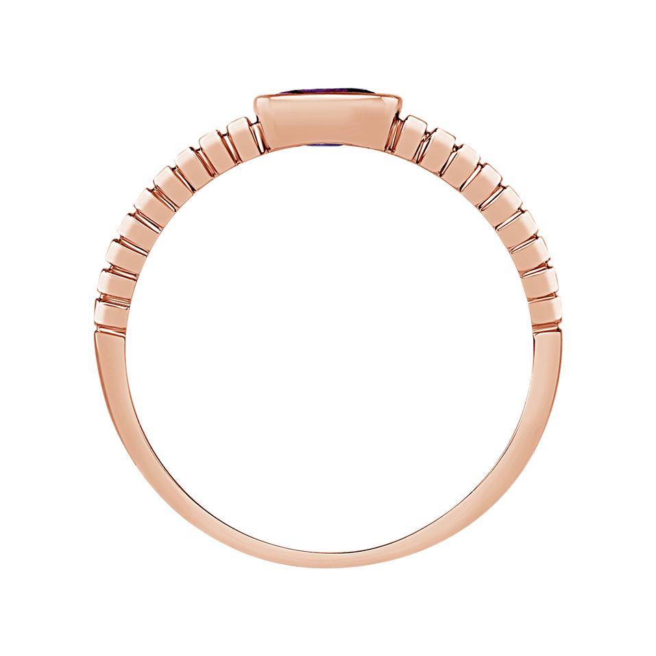 Prsteň s ametystom african Bonbon