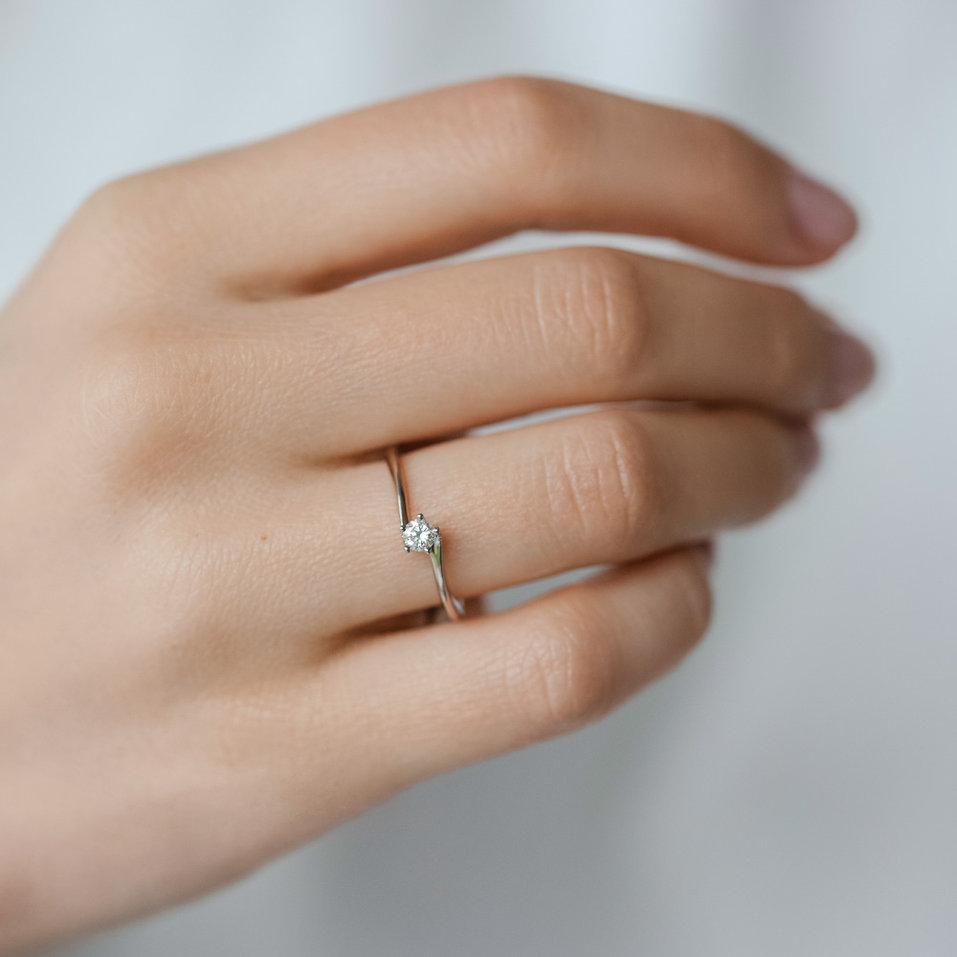 Prsteň s diamantom Vivid Love