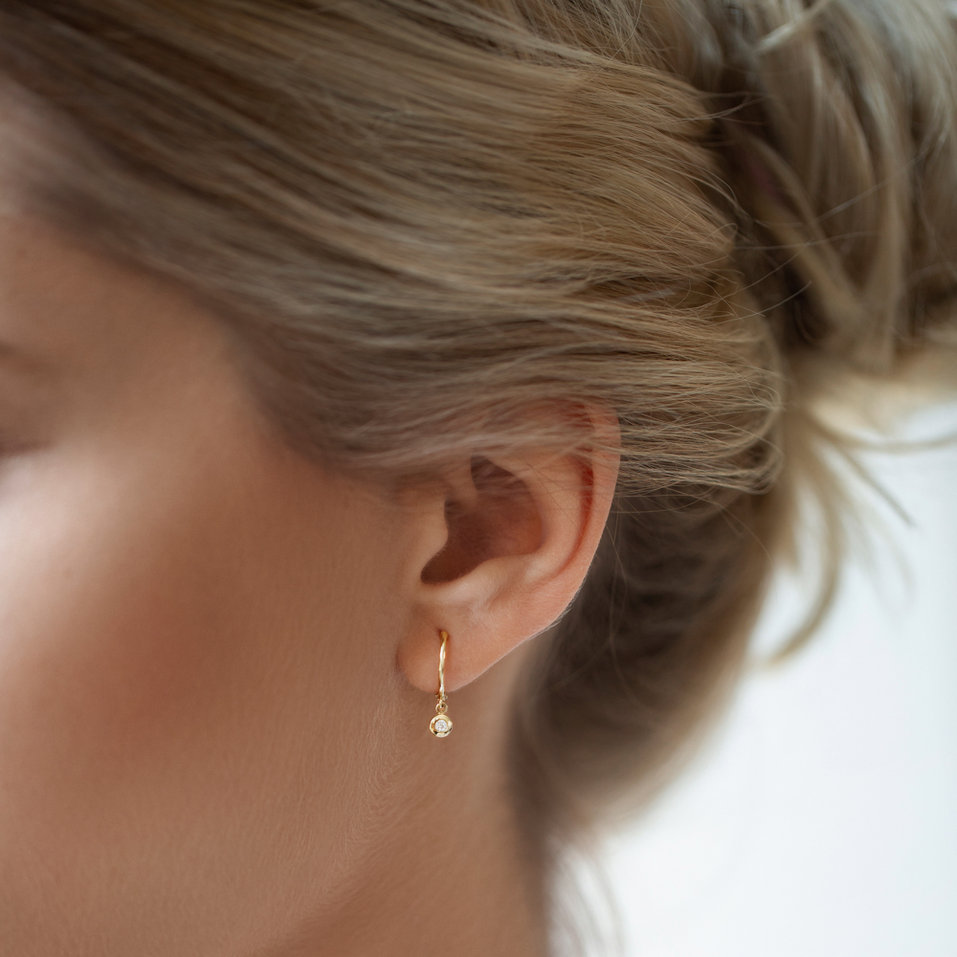 Náušnice s diamantom Amazing Heaven