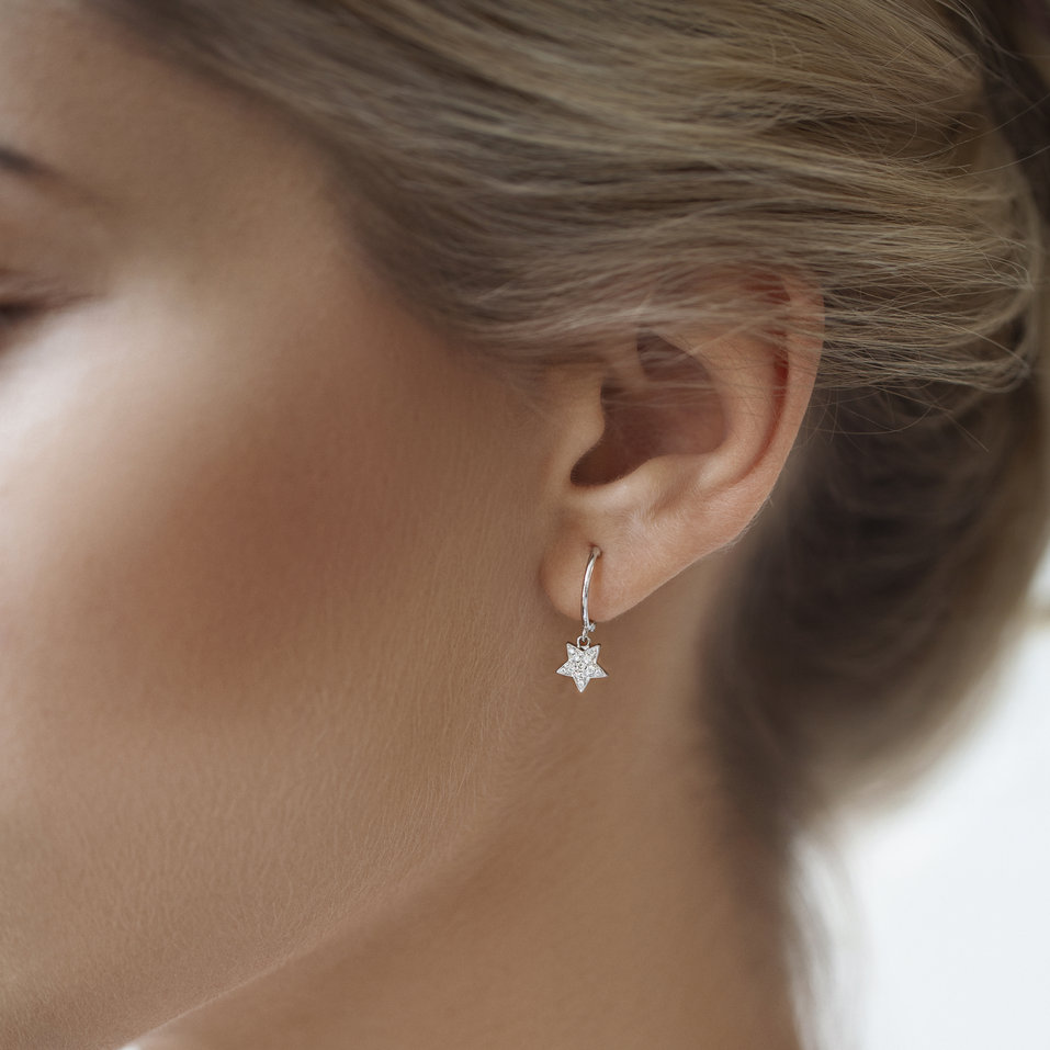 Náušnice s diamantmi Amazing Night