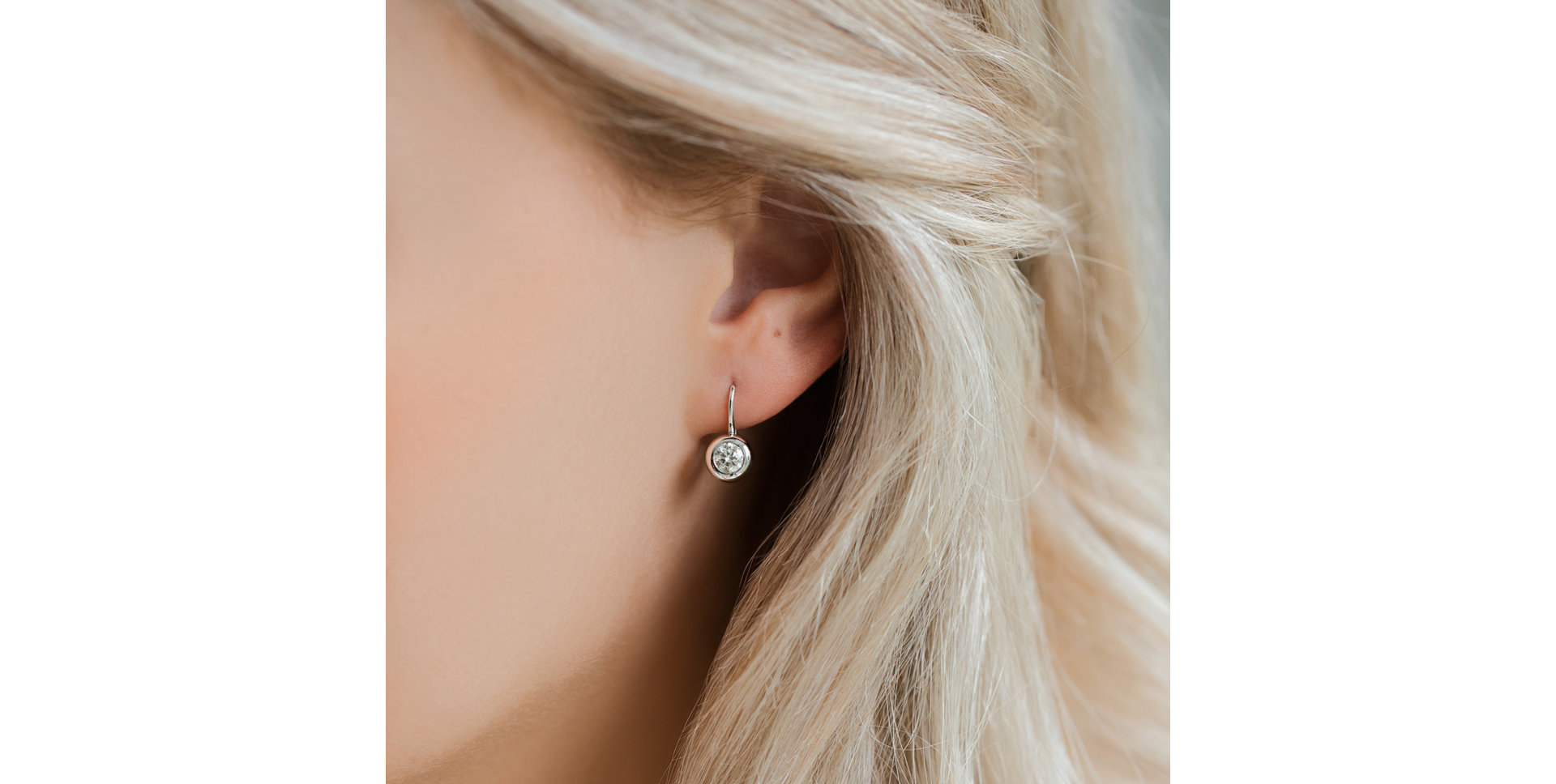 Náušnice s diamantom Sparkling Dots