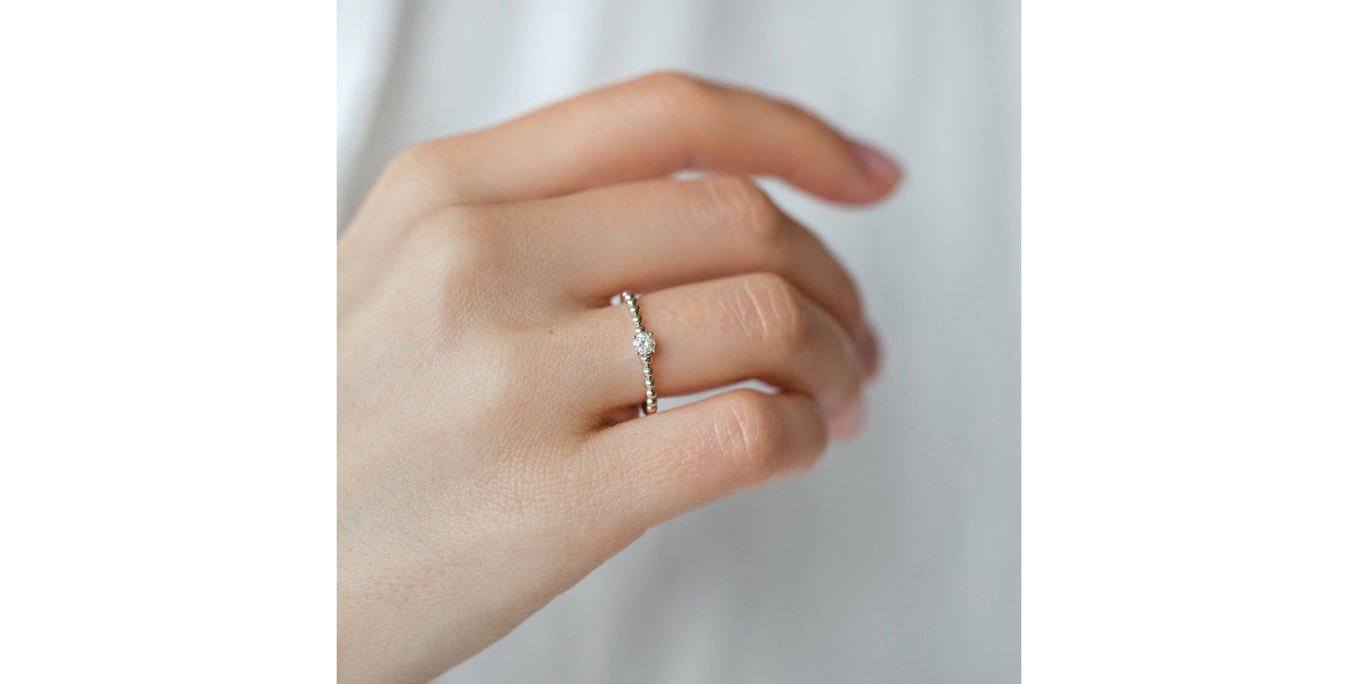 Prsteň s diamantom Bubble Love