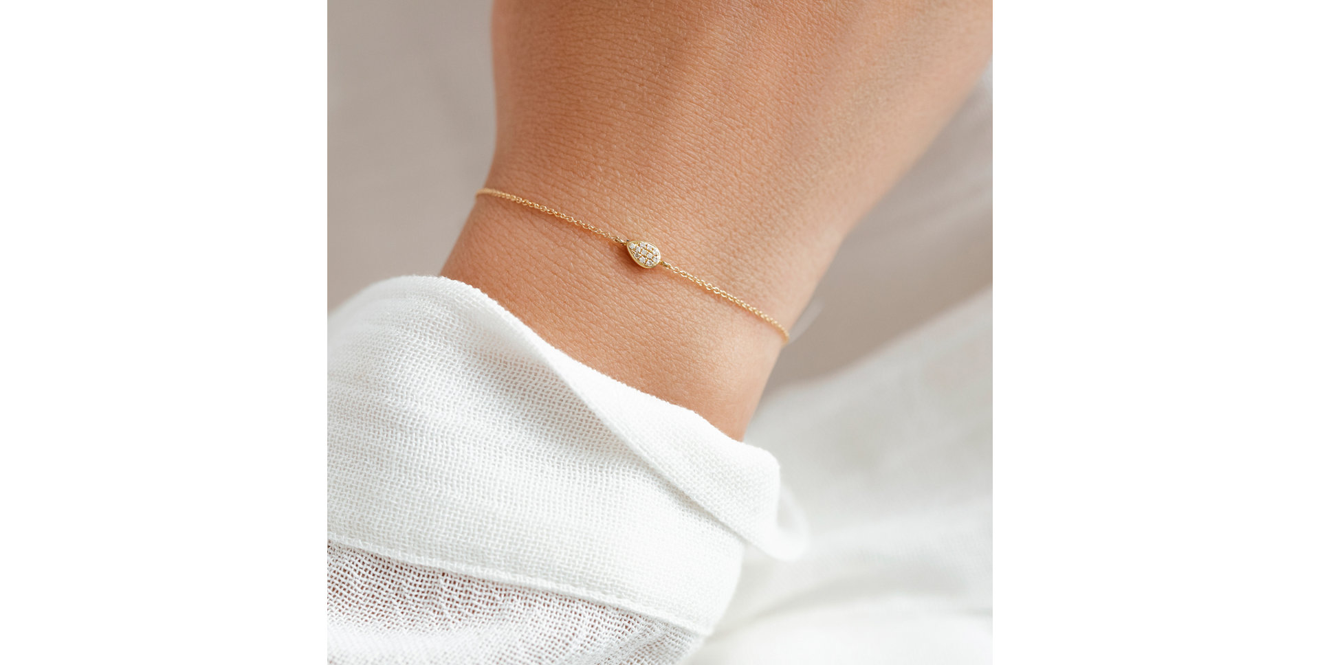 Náramok s diamantmi Shiny Drop