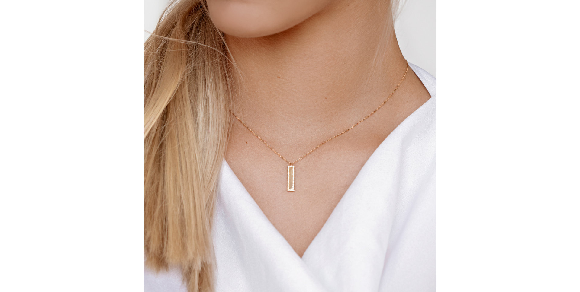 Náhrdelník s diamantmi Diamond Shimmer