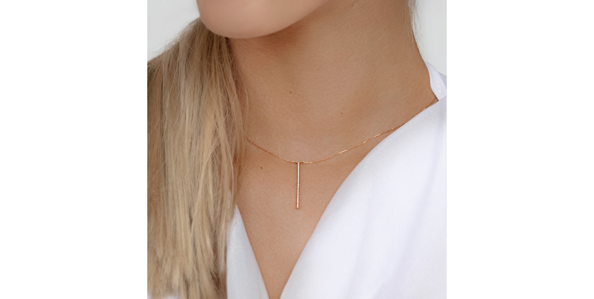 Náhrdelník s diamantmi Essential Dash