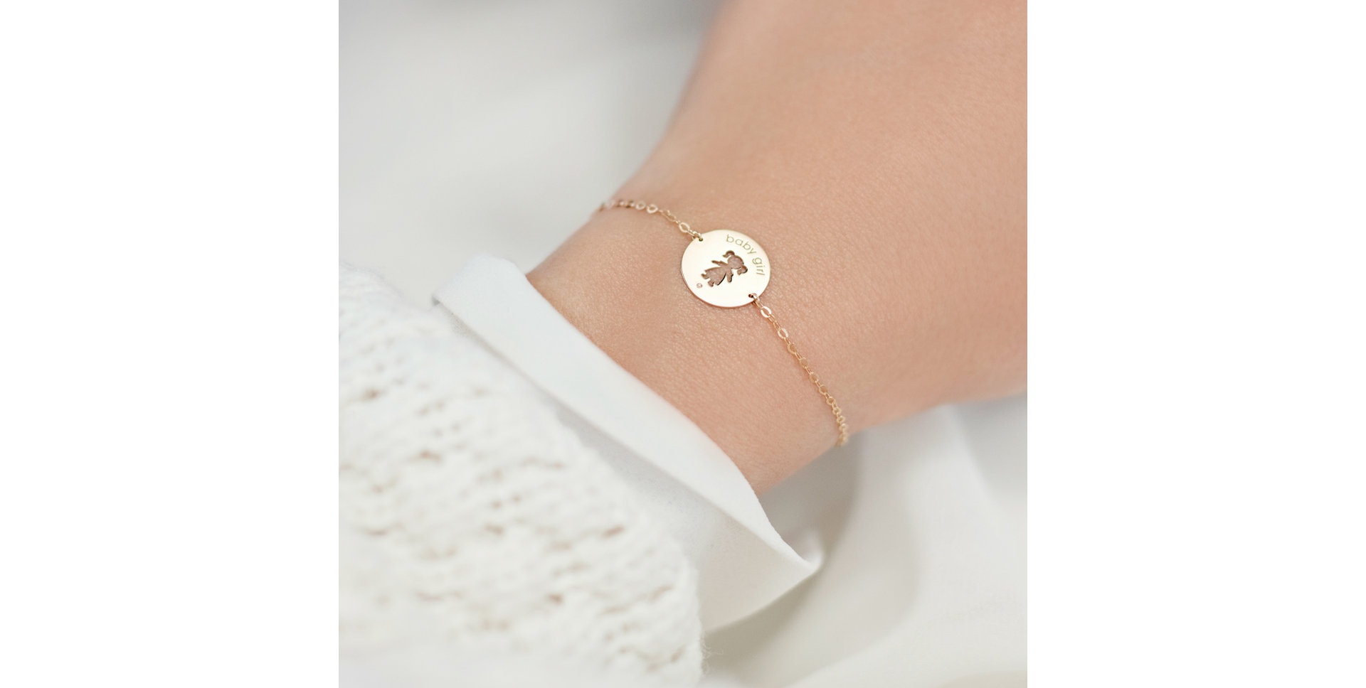 Náramok s diamantom Baby Girl