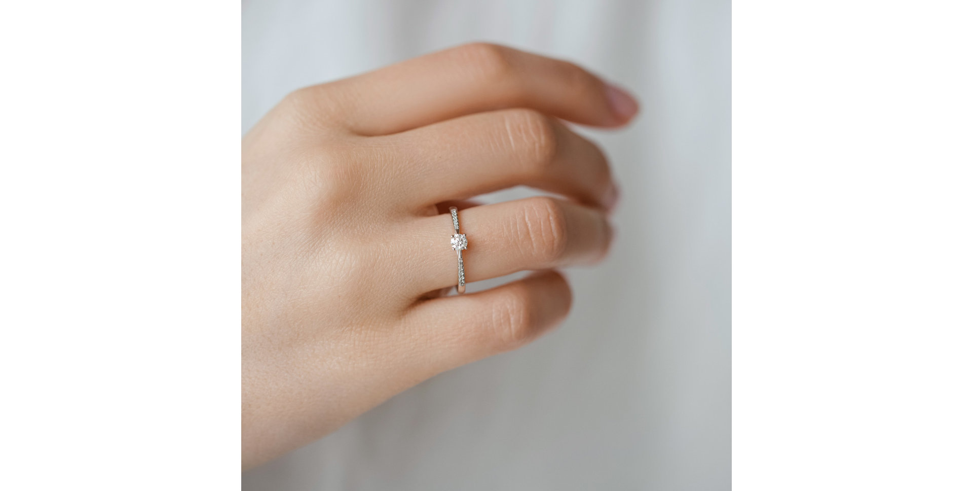 Prsteň s diamantmi Pure Love