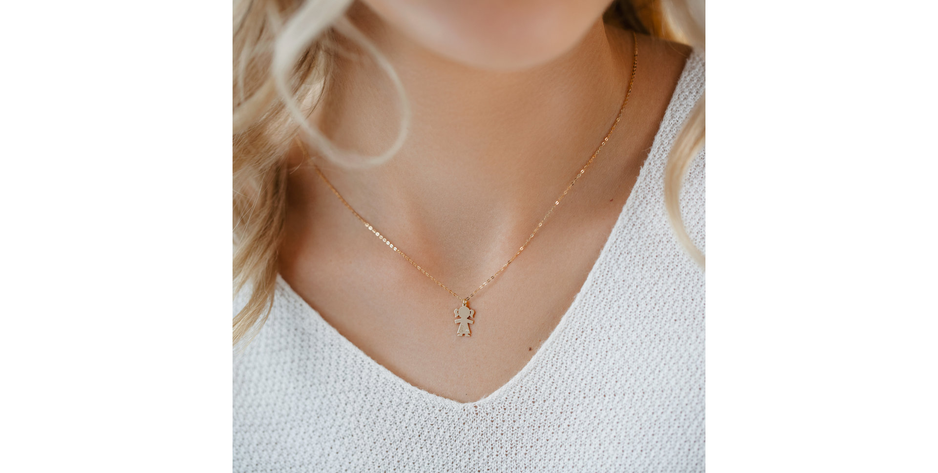 Náhrdelník s diamantom Girl