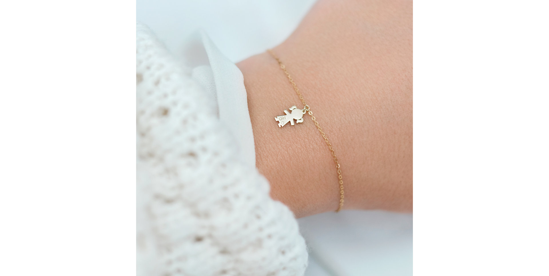 Náramok s diamantom Girl