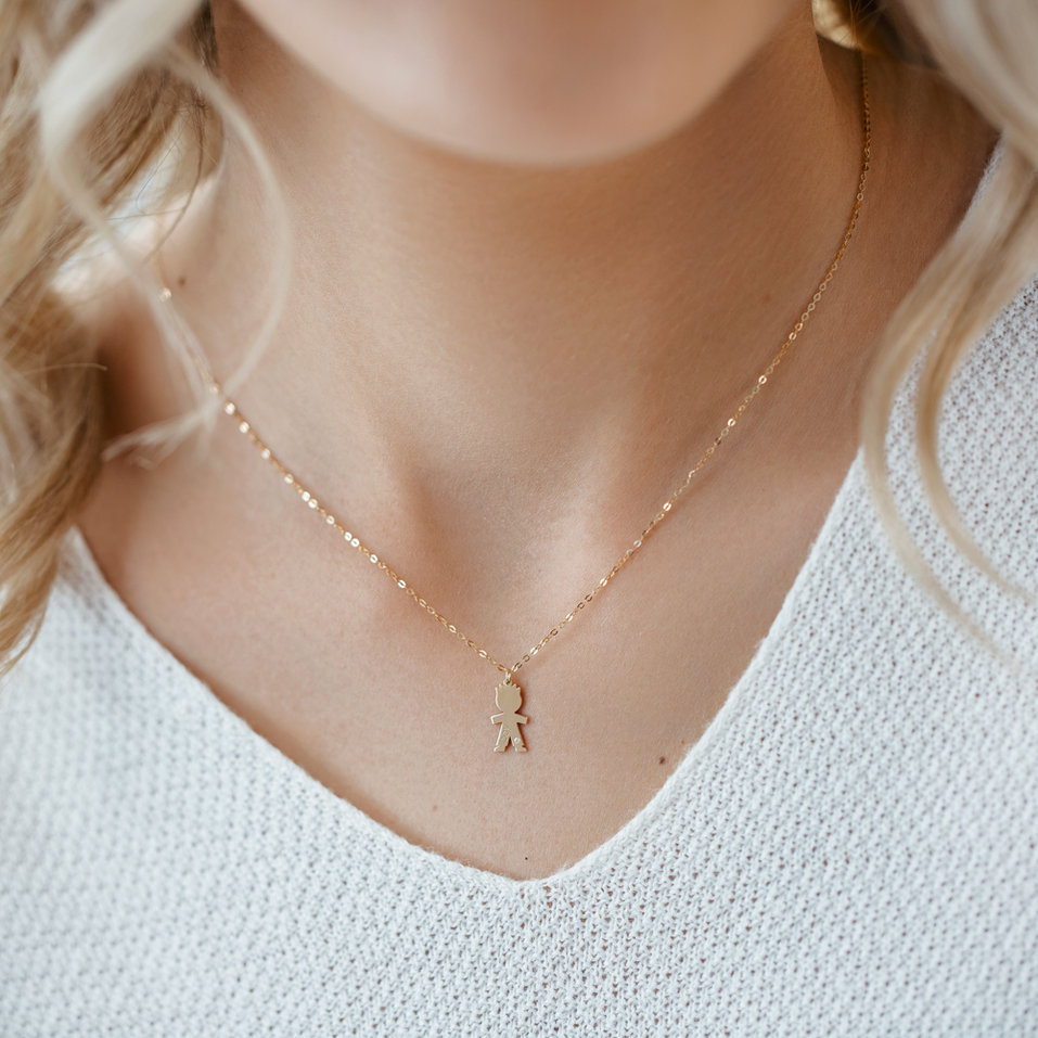 Náhrdelník s diamantom Boy