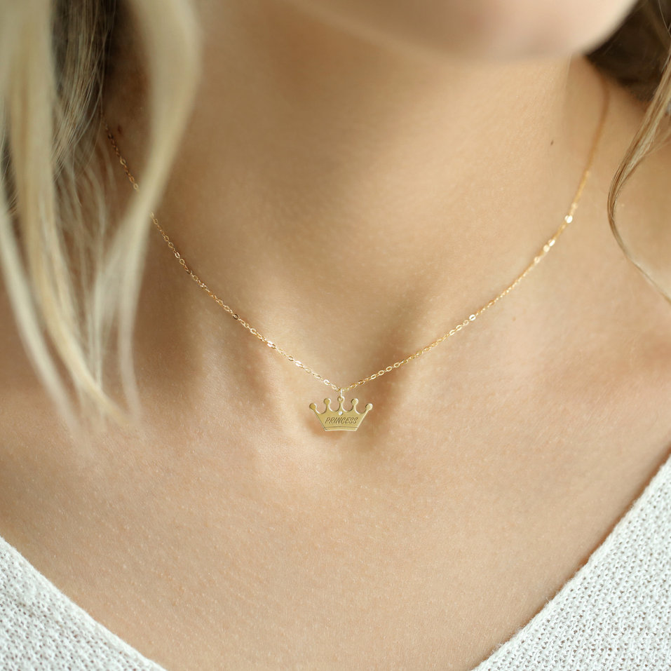 Náhrdelník s diamantom Princess