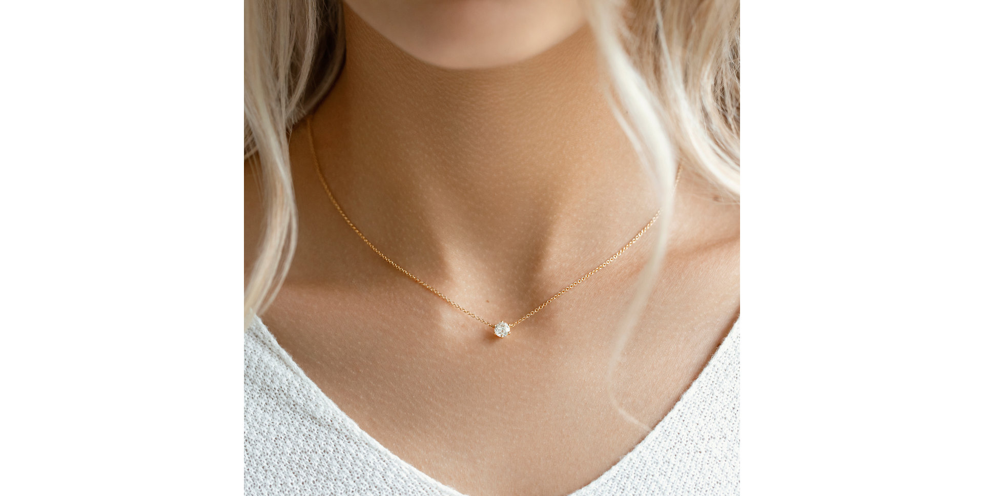 Náhrdelník s diamantom Essential Shine