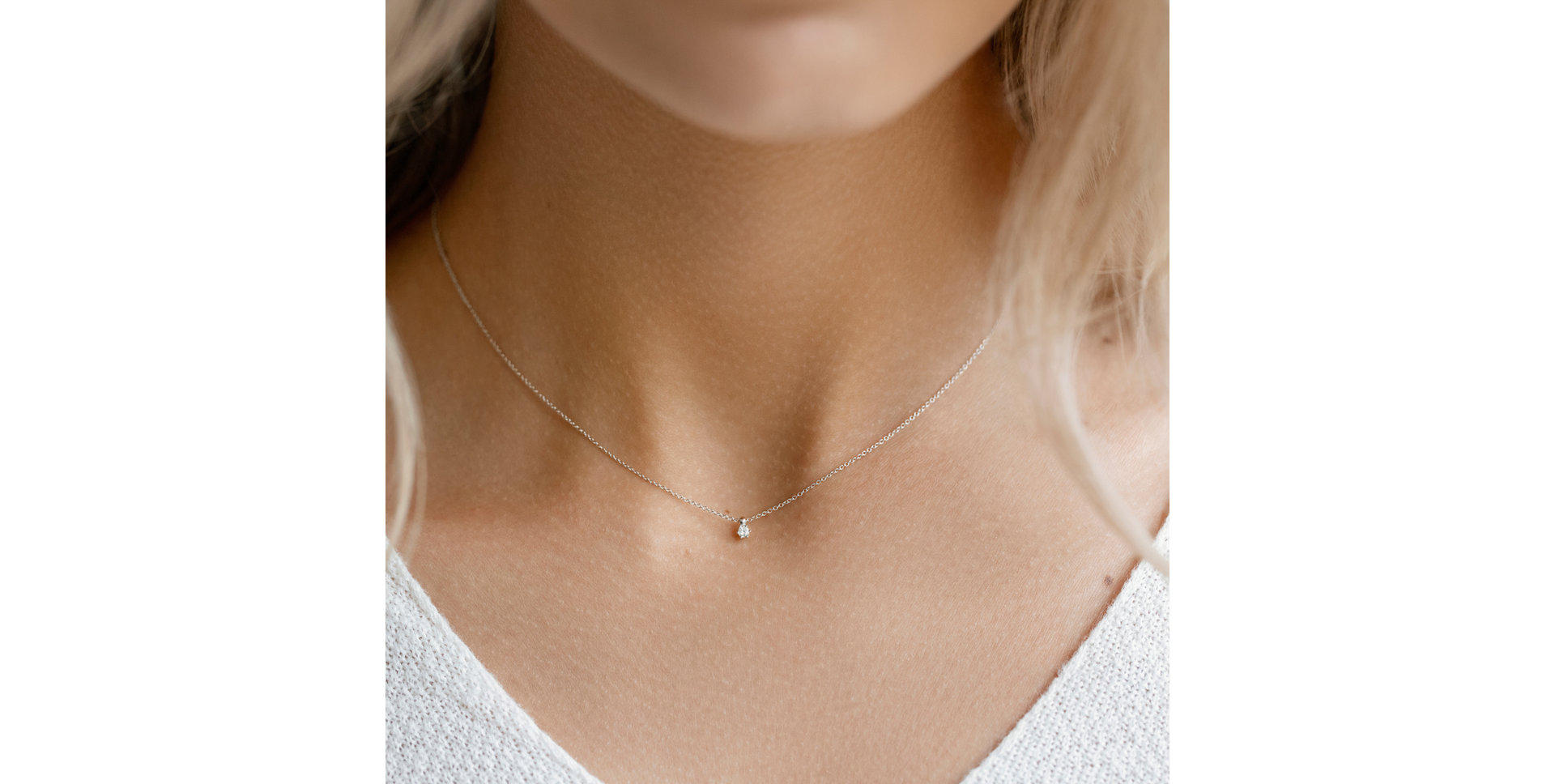 Náhrdelník s diamantom Eternal Shine