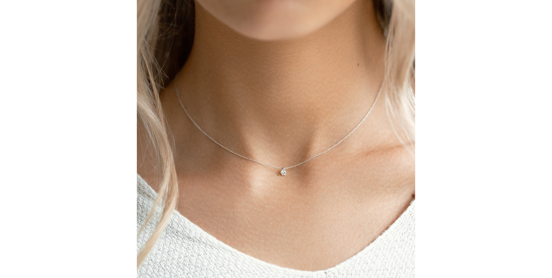 Náhrdelník s diamantom Eternal Shine