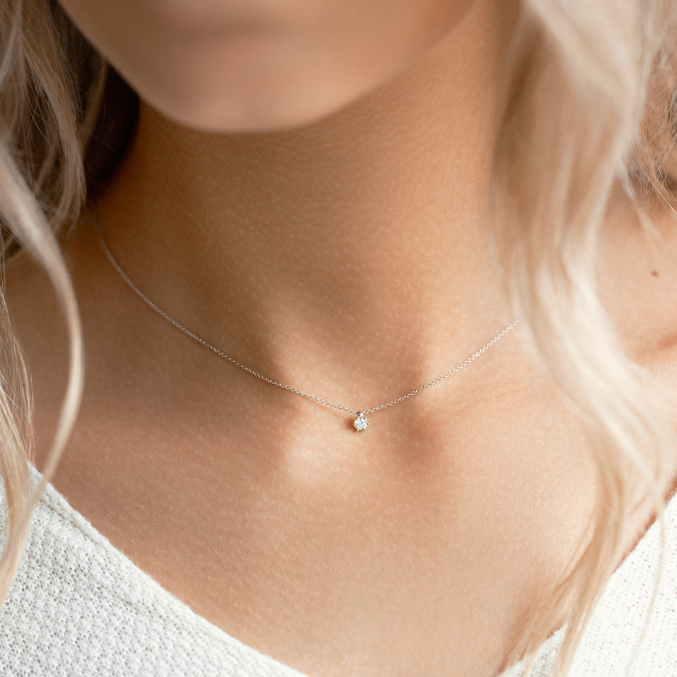 Náhrdelník s diamantom Eternal Shine