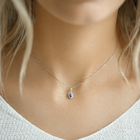 Prívesok s rubínom a diamantmi Princess