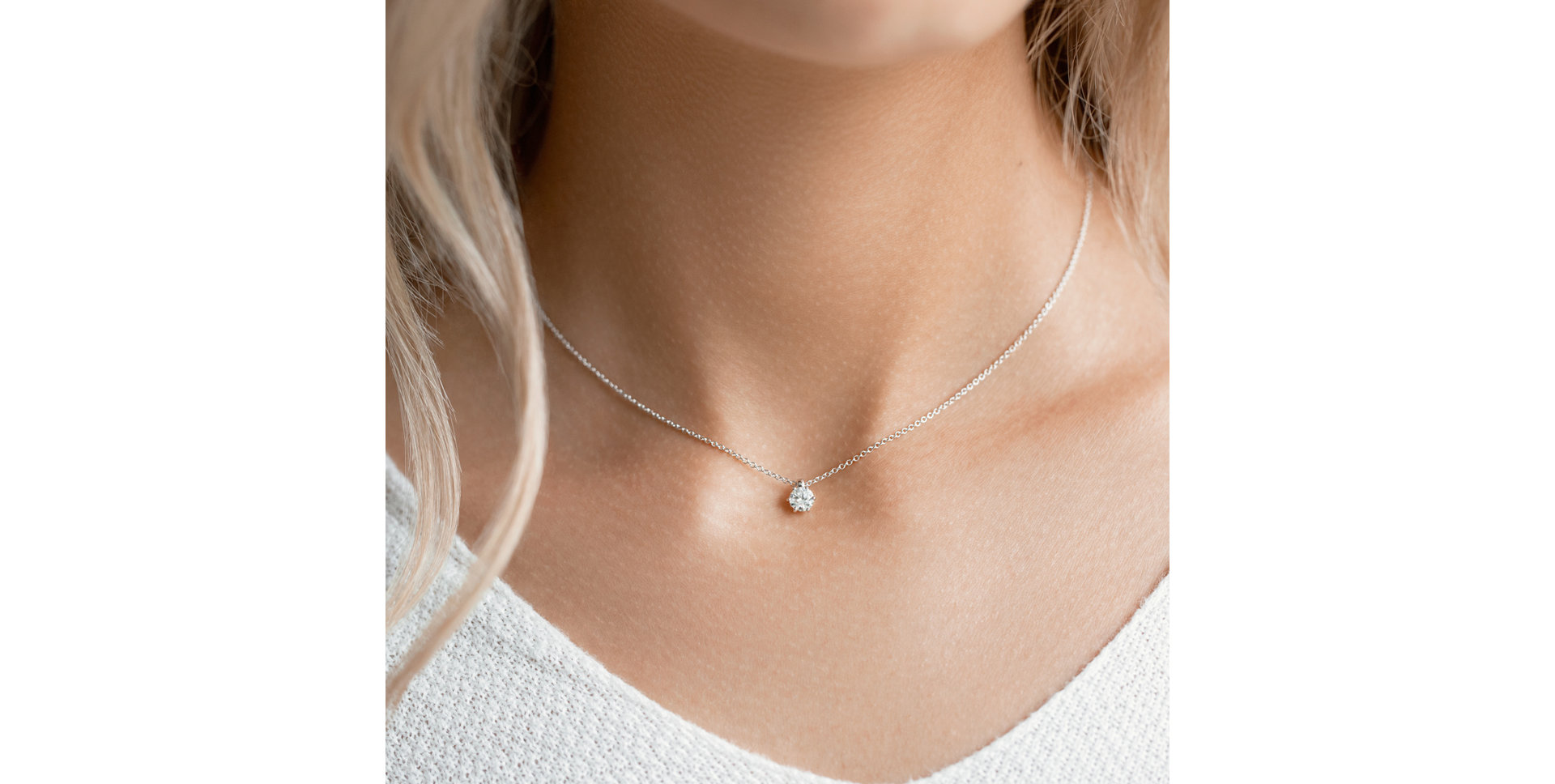 Náhrdelník s diamantom Eternal Shine