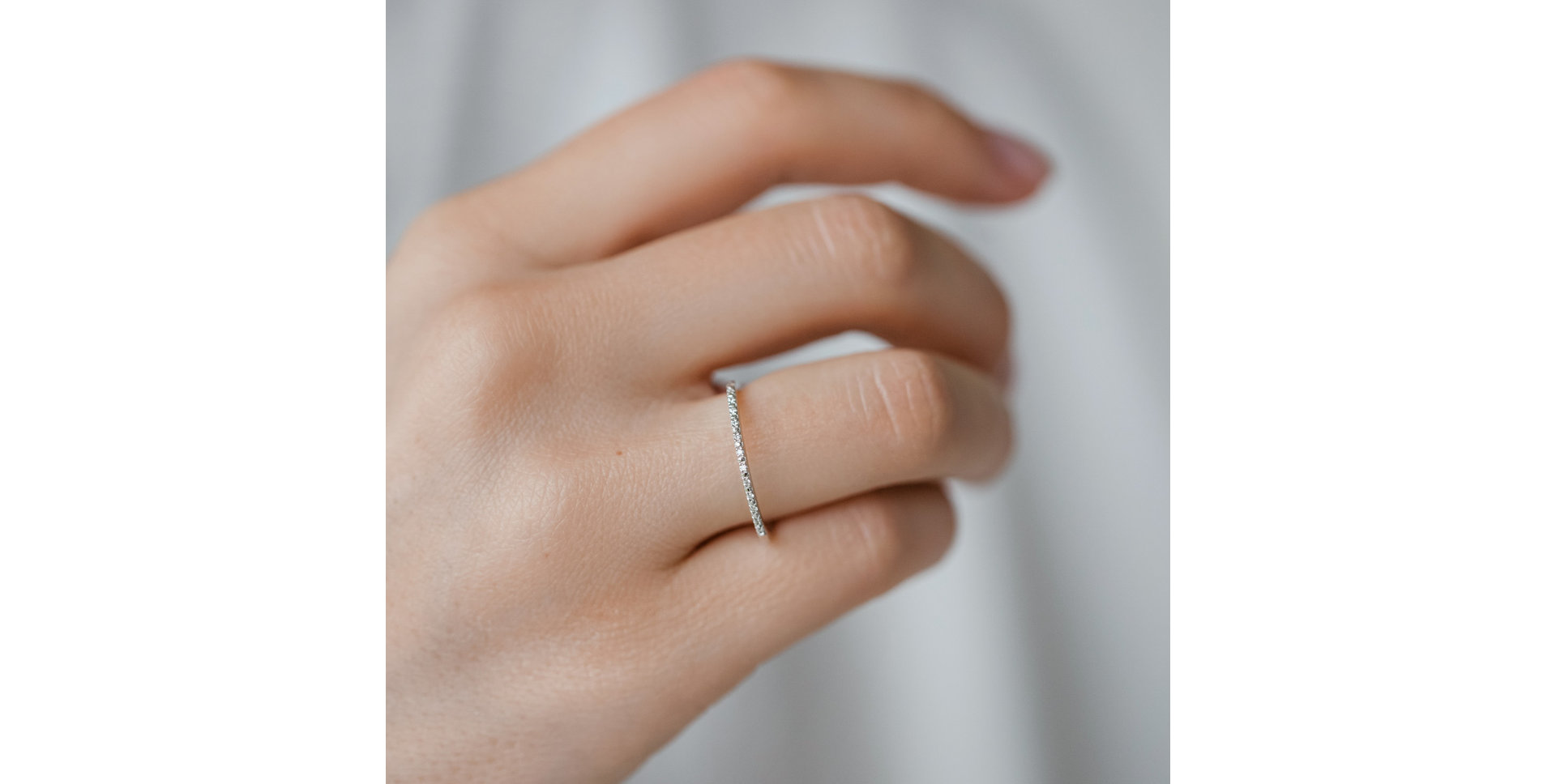 Prsteň s diamantmi Shiny Line