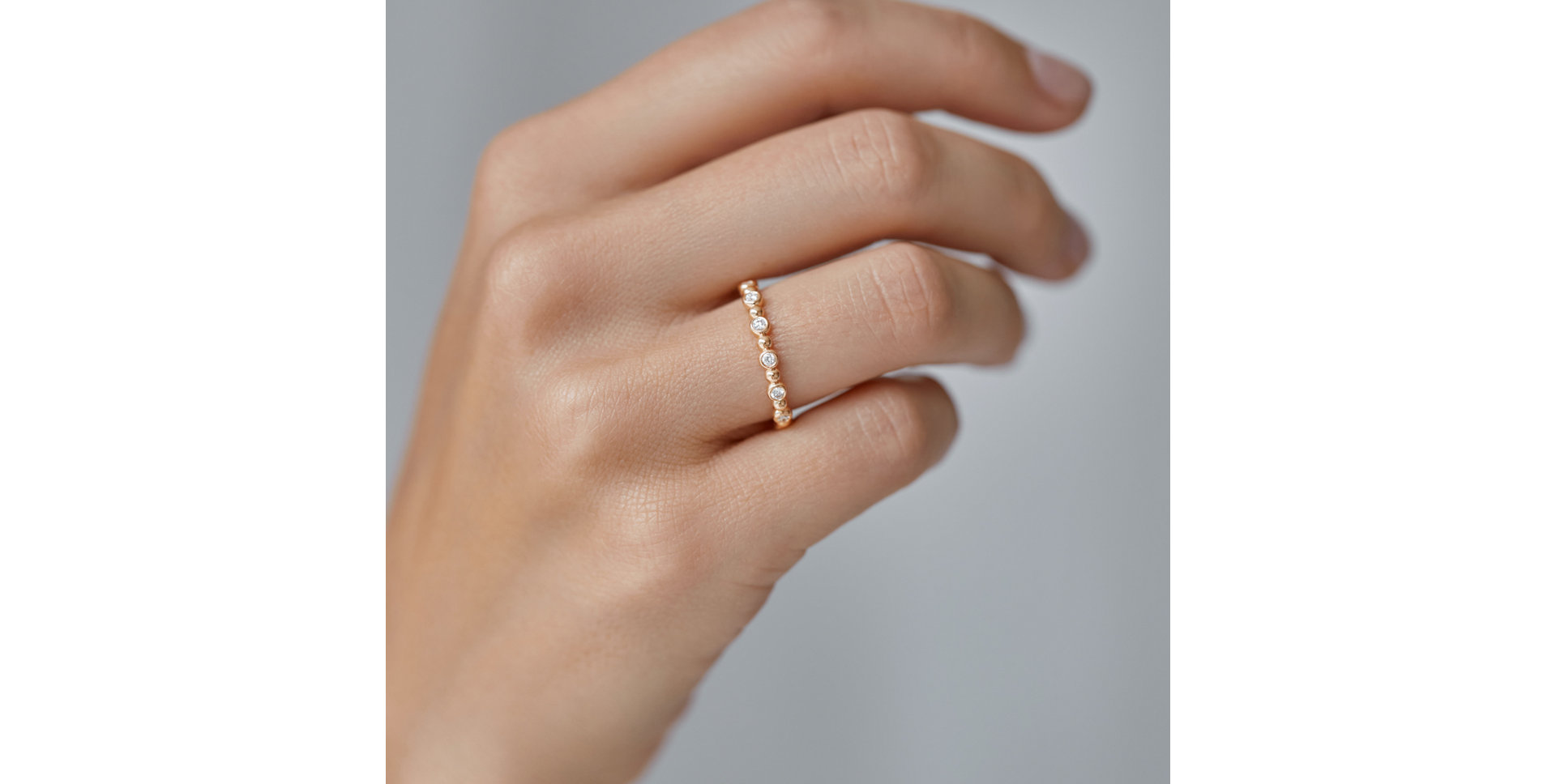 Prsteň s diamantmi Shiny Dots