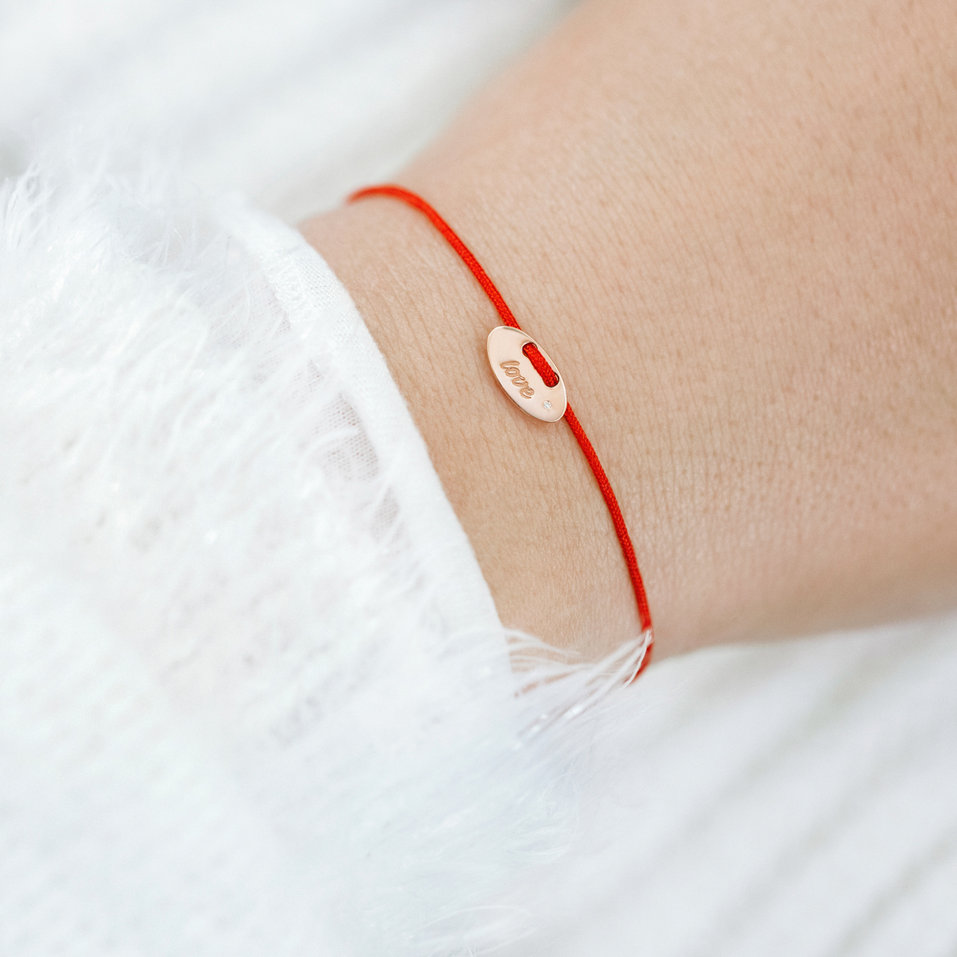 Diamantový náramok so šnúrkou Mini Stamp