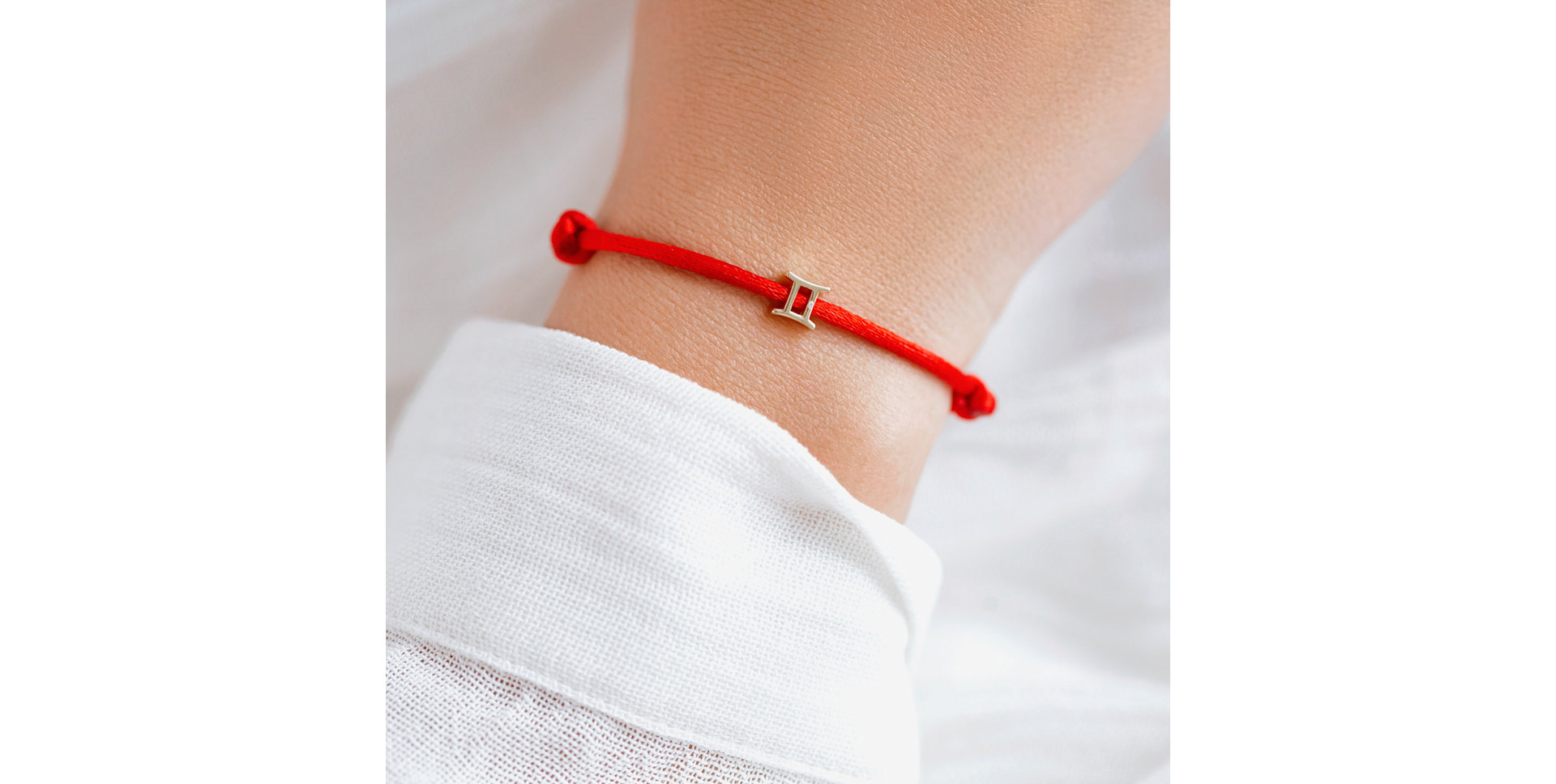 Diamantový náramok so šnúrkou Gemini