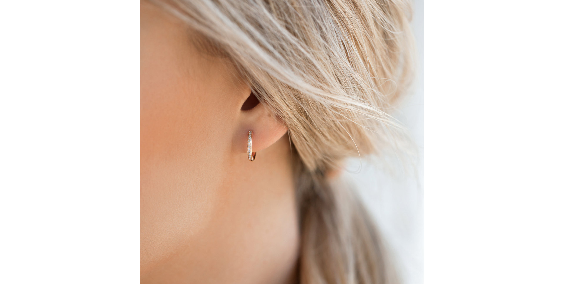 Náušnice s diamantmi Shiny Moon