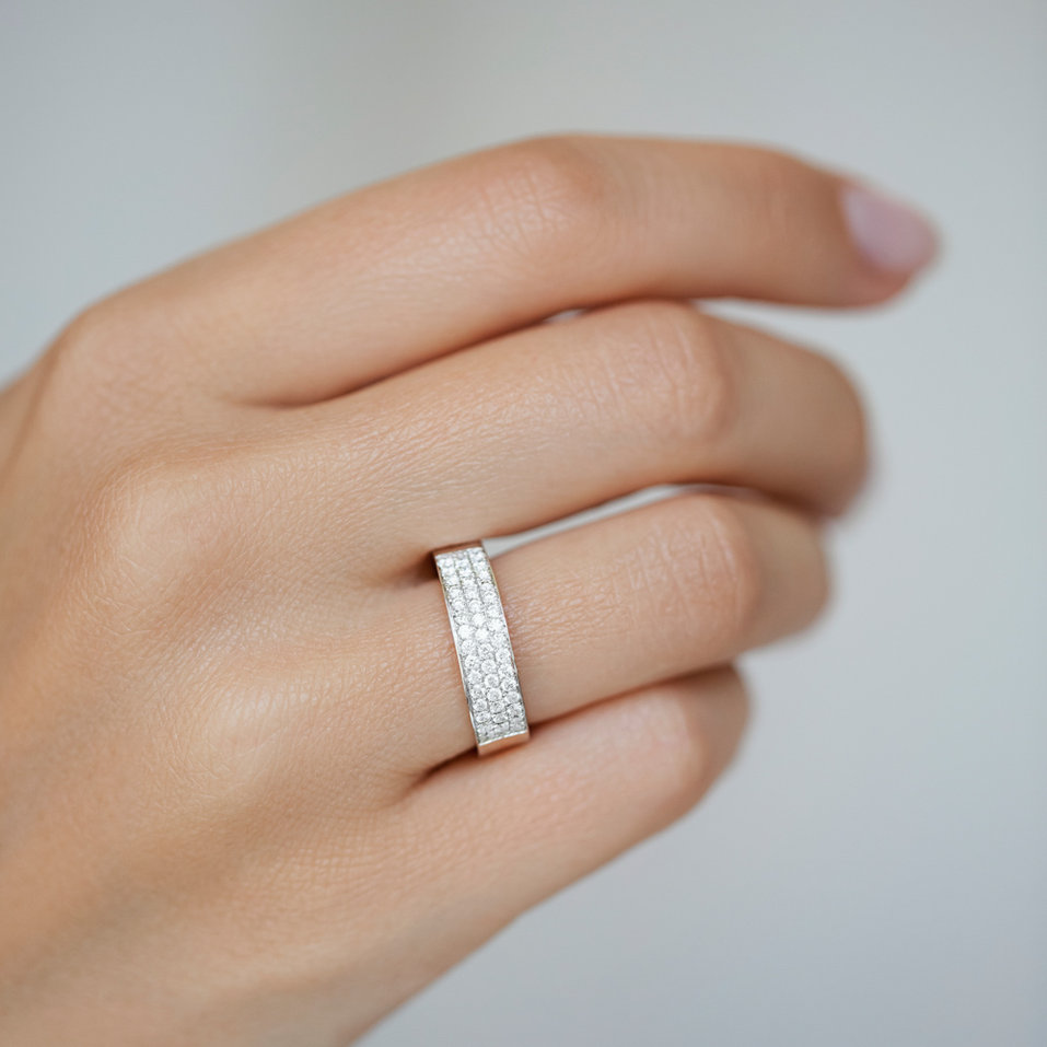 Prsteň s diamantmi Shiny Sin