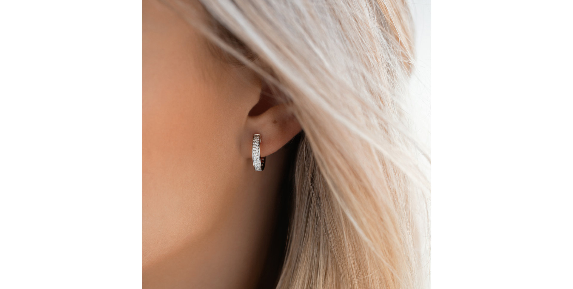 Náušnice s diamantmi Shiny Midnight