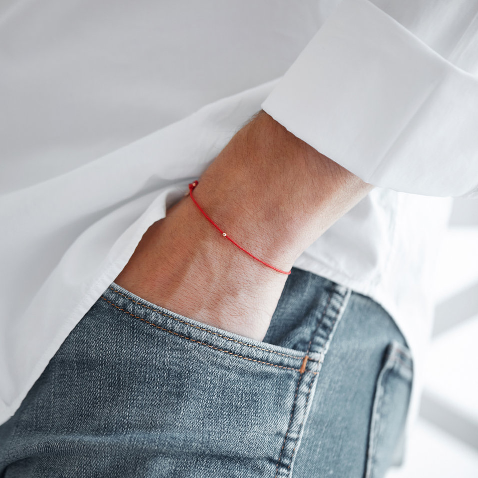 Pánsky náramok so šnúrkou Shamballa