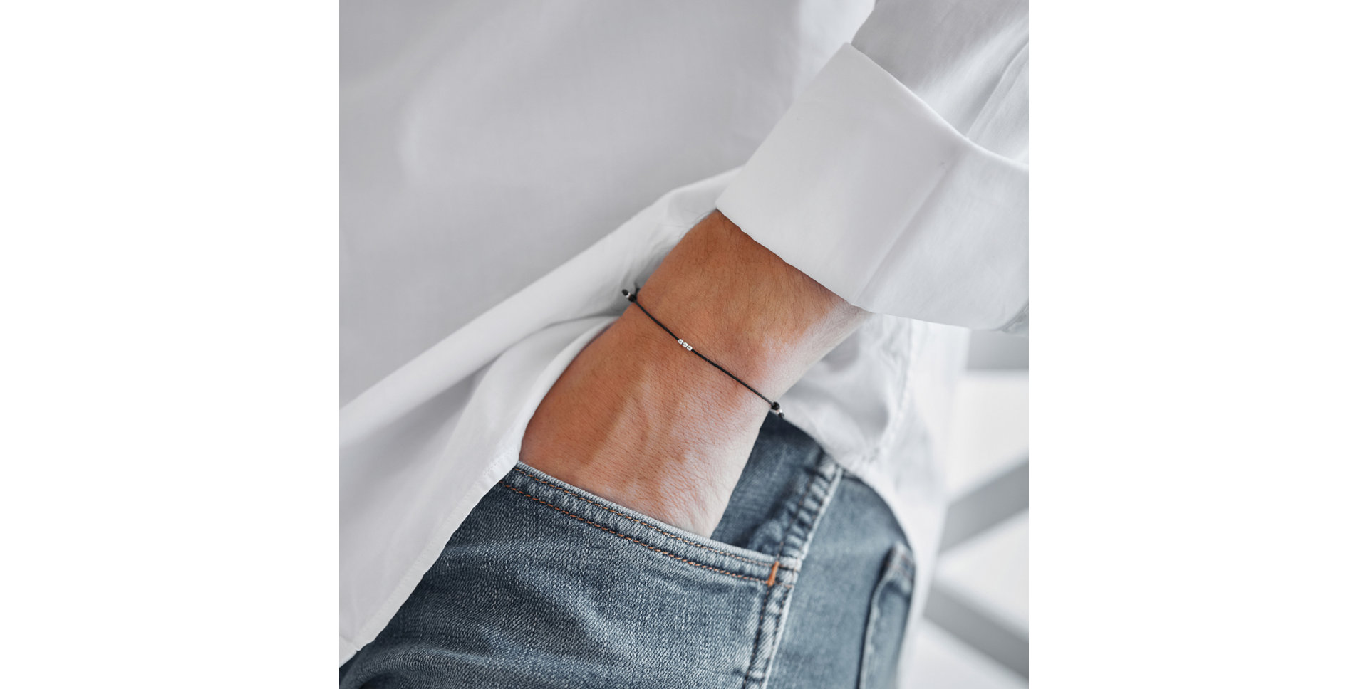 Pánsky náramok so šnúrkou Shamballa