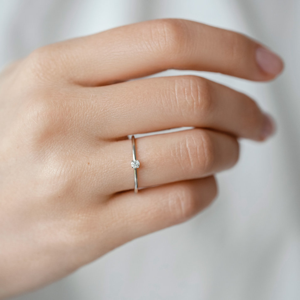 Prsteň s diamantom Forever Love