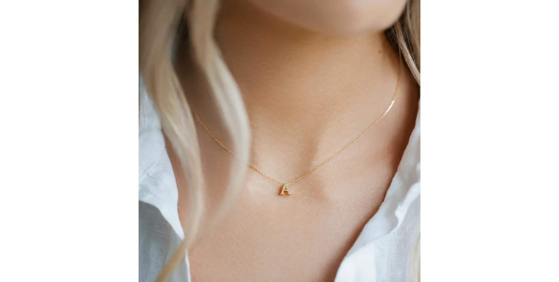 Náhrdelník s diamantom Flat Line B