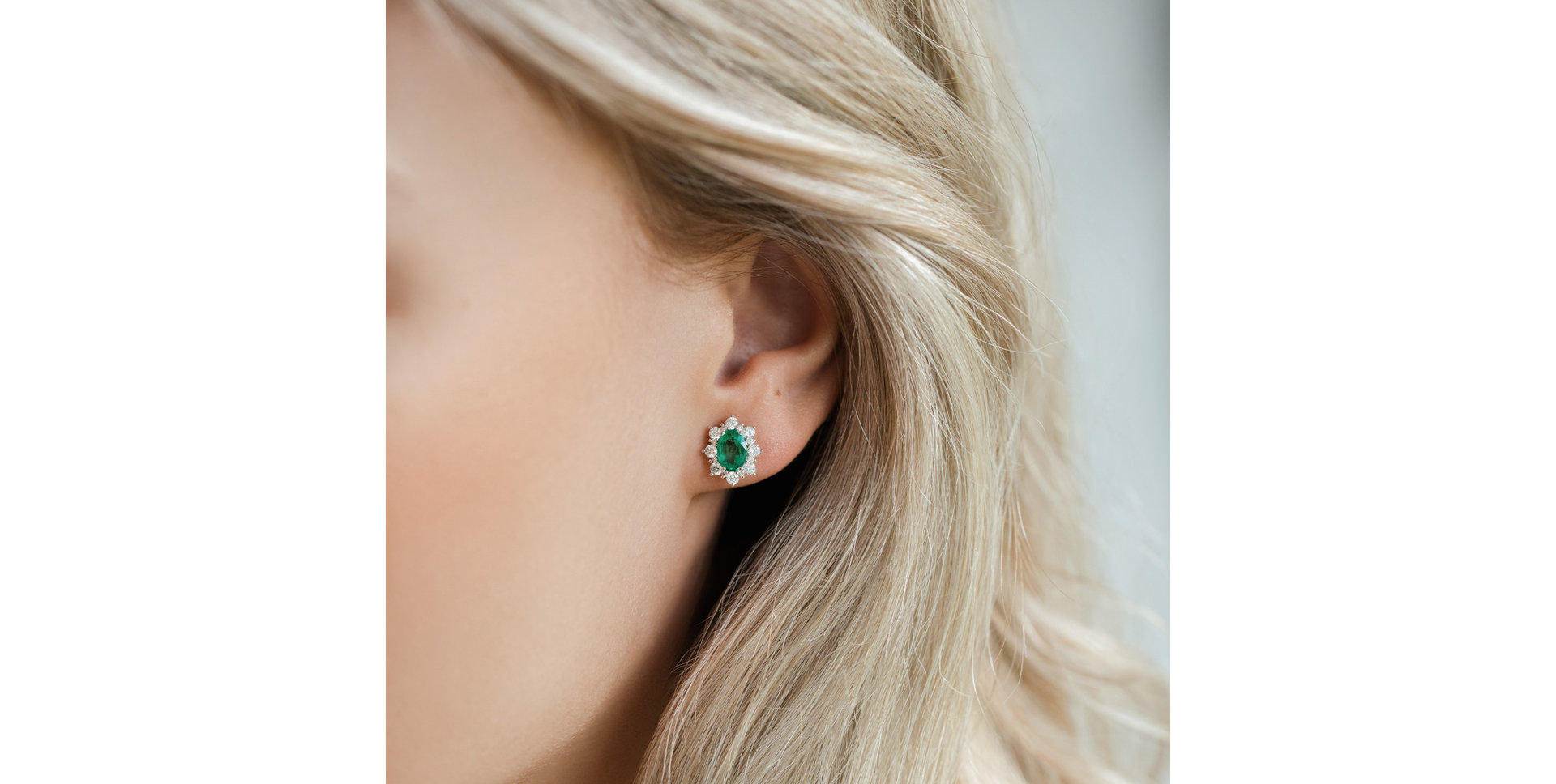 Náušnice s diamantmi a tanzanitom Princess