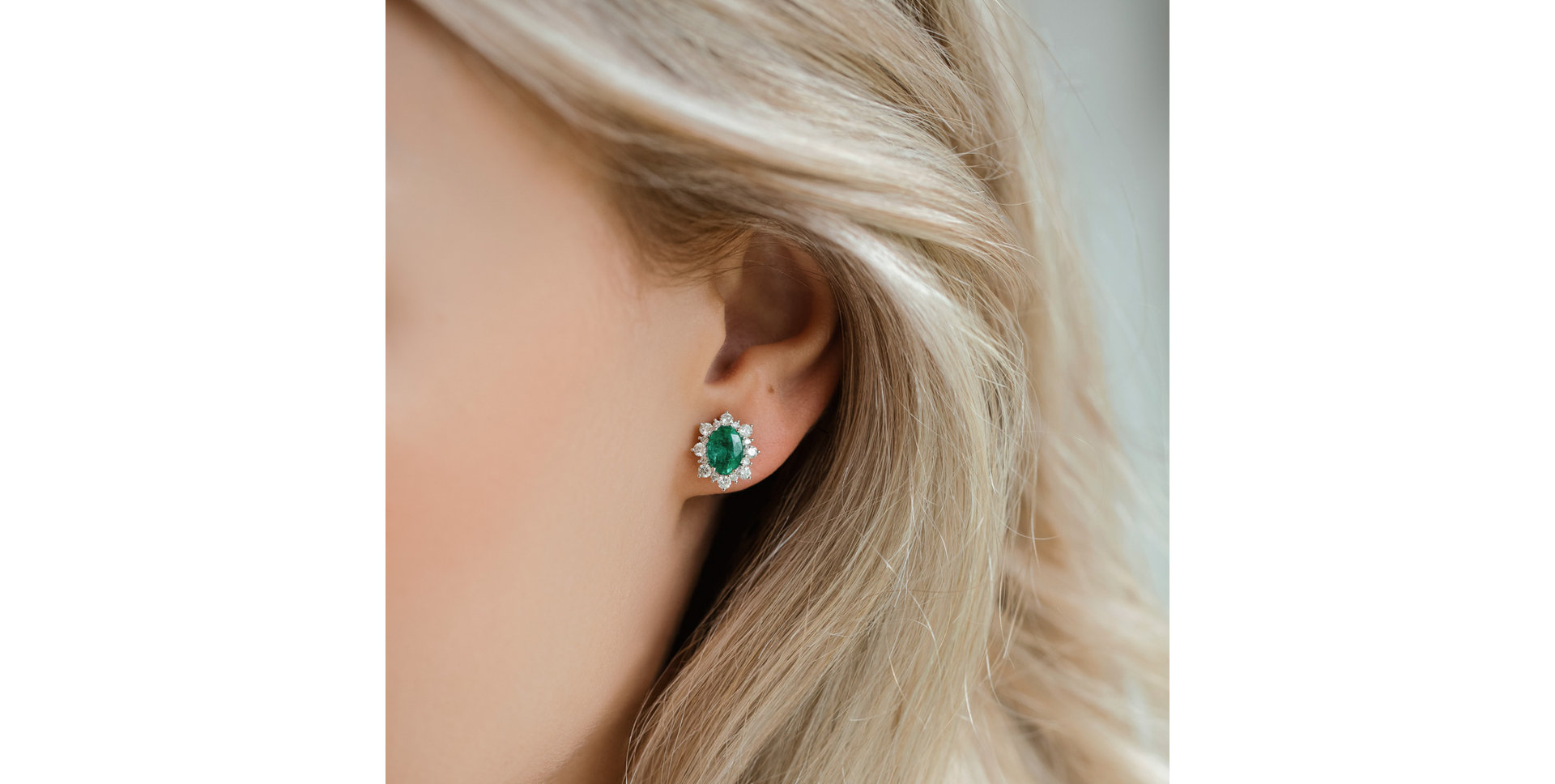 Náušnice s diamantmi a tanzanitom Princess