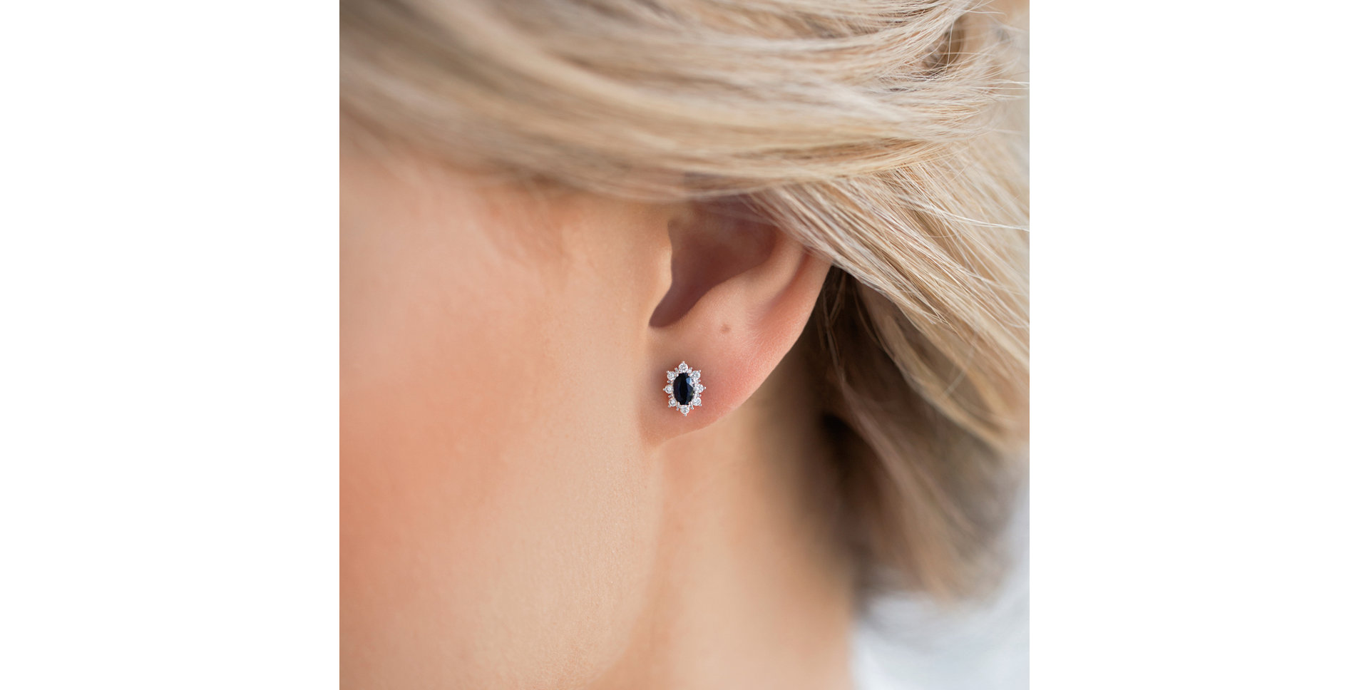 Náušnice s diamantmi a smaragdom Princess