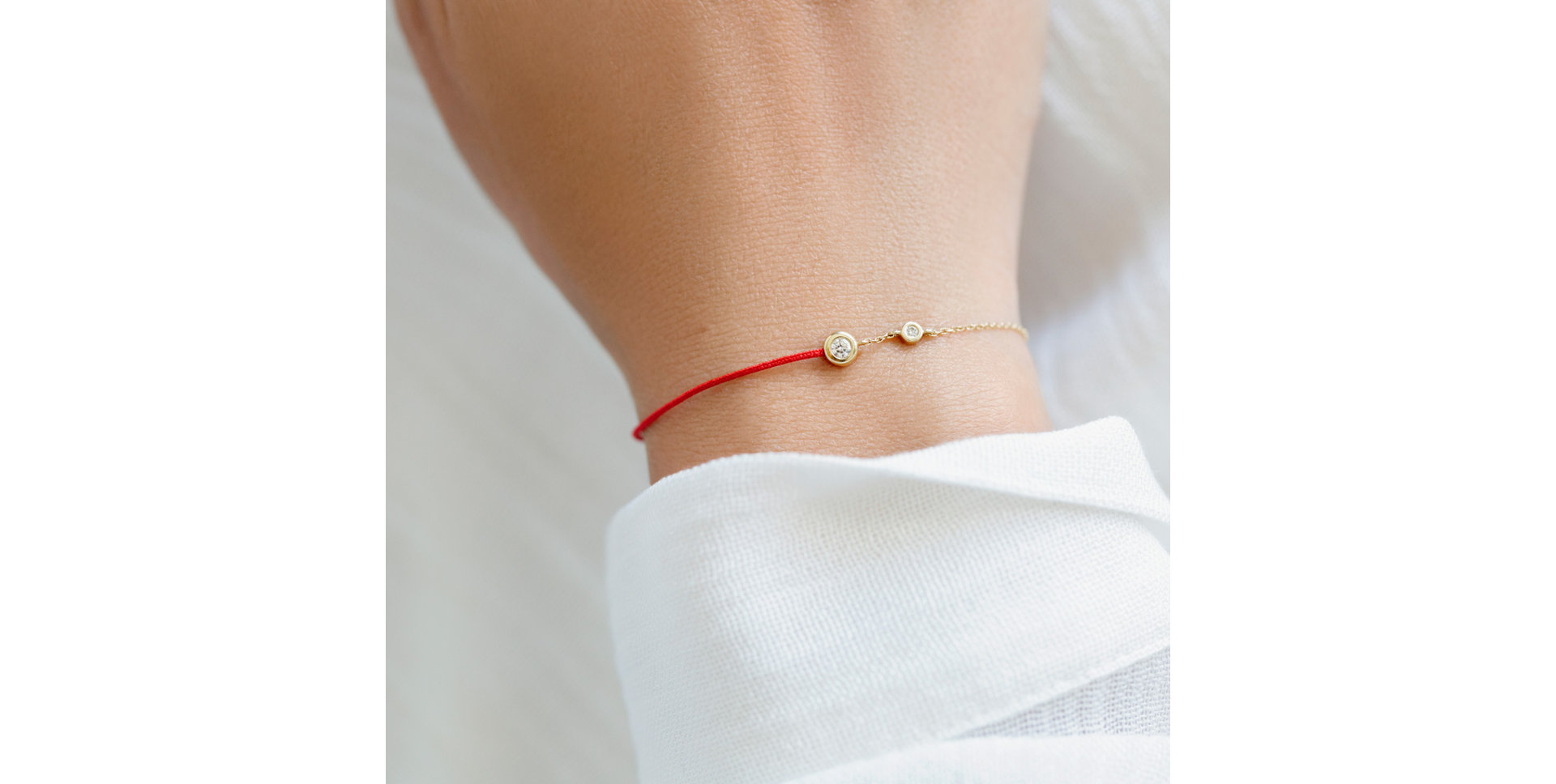 Diamantový náramok so šnúrkou Effect Dots