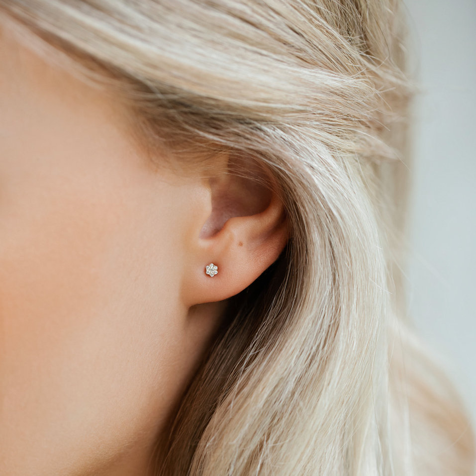 Náušnice s diamantmi Shiny Constellation