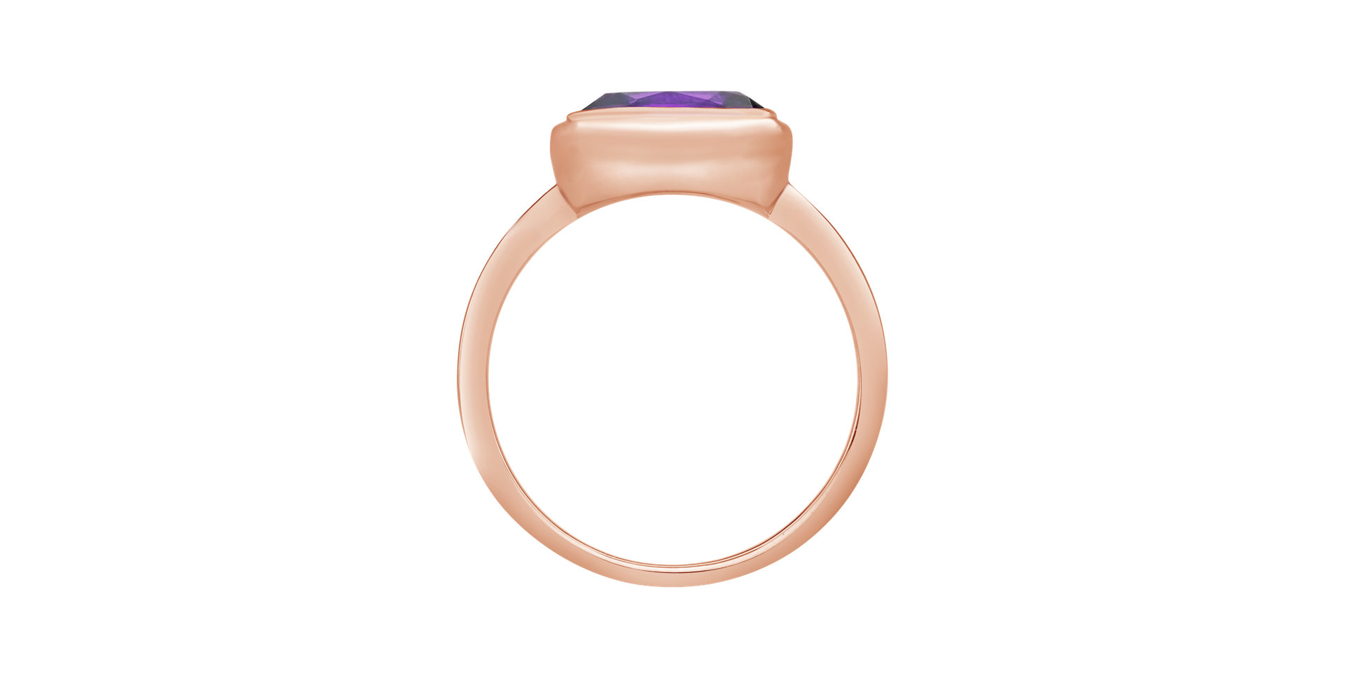 Prsteň s ametystom brazil Bonbon