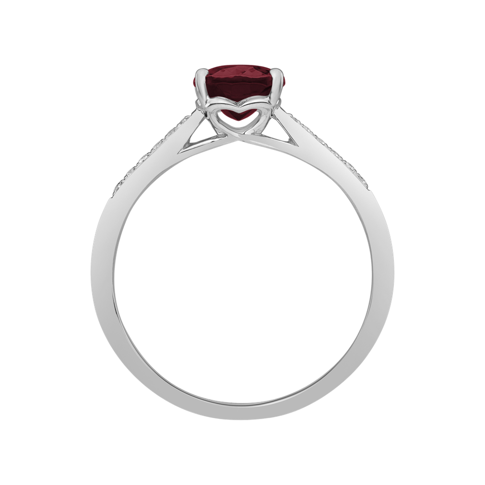 Prsteň s diamantmi a turmalínom purple Bonbon