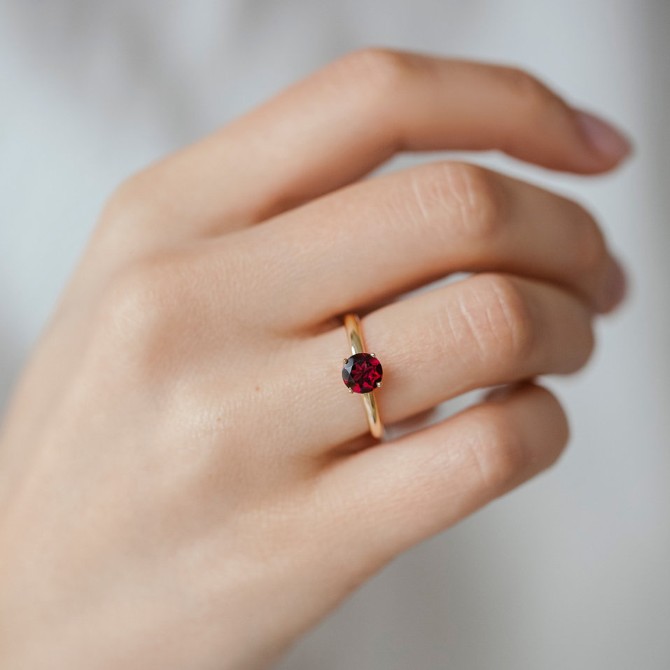 Prsteň so smoky quartzom Bonbon