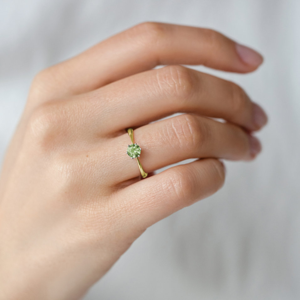 Prsteň s peridotom Bonbon